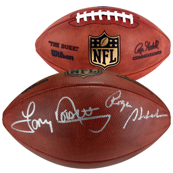 Roger Staubach, Tony Dorsett Dallas Cowboys Autographed Duke Football