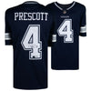 Dak Prescott Dallas Cowboys Autographed Blue Nike Limited Jersey