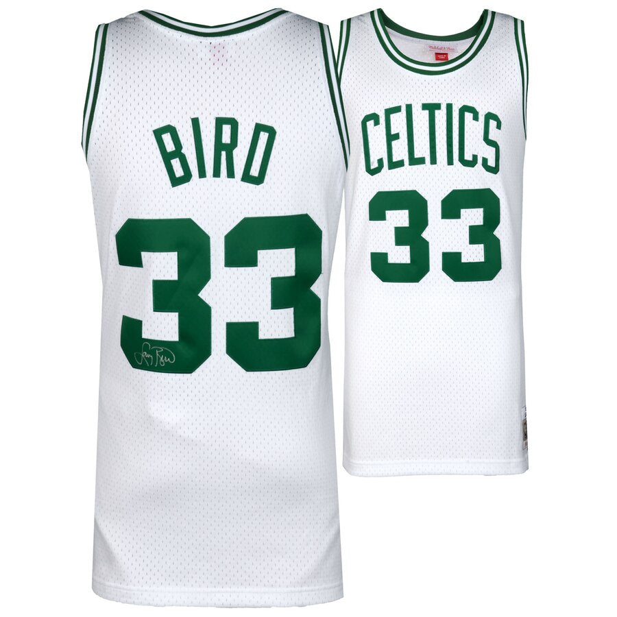 Larry Bird Boston Celtics Autographed White All-Star Authentic Mitchell and  Ness Jersey