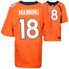 Peyton Manning Denver Broncos Autographed Nike Elite Orange Jersey.