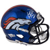 Peyton Manning Denver Broncos Autographed Riddell Chrome Alternate Speed Mini Helmet