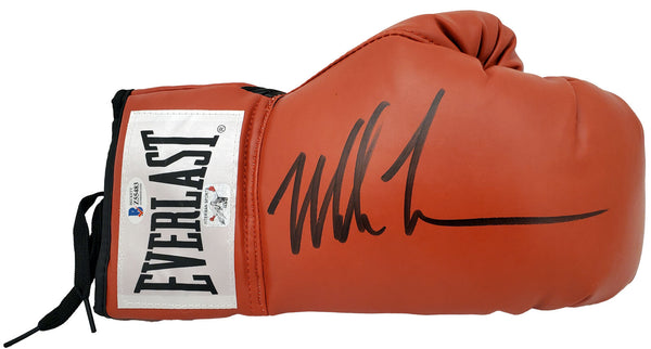 Boxing MIKE TYSON AUTOGRAPHED RED EVERLAST BOXING GLOVE