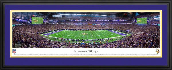 NFL Vikings Panoramic Pictures Framed- U.S. Bank Stadium