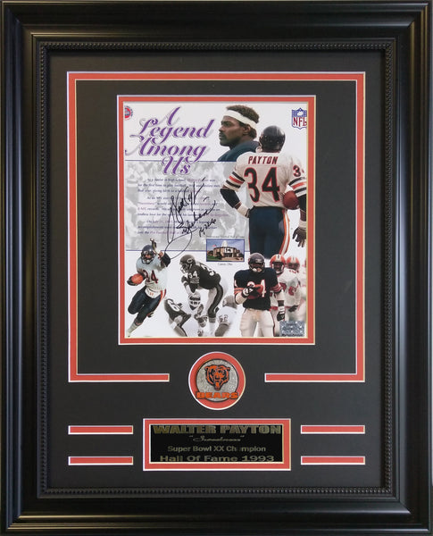 Football Chicago Bears - Walter Payton Autographed Collage.